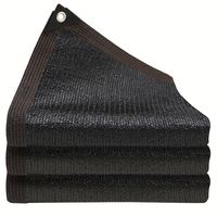 Filet d'ombrage portable noir en HDPE/PE pour carport, serre, patio, balcon, parking, jardin agricole