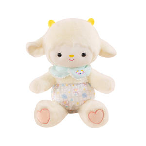 Lindo cordero <span class=keywords><strong>de</strong></span> la nube, juguete <span class=keywords><strong>de</strong></span> peluche bordado, bebé, oveja, compañero, almohada, cojín, vestido Floral, muñeco <span class=keywords><strong>de</strong></span> cordero, Animal relleno <span class=keywords><strong>de</strong></span> algodón PP - Product Image 3