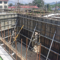 Coffrage en acier allié Q700 haute résistance réutilisable 300 fois pour la construction de murs en béton