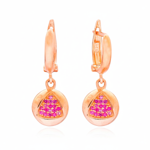 Pendientes de plata de ley 925 con diseño triangular Simple, joyería hecha a mano con piedra de rubí brillante, estilo turco - Product Image 2