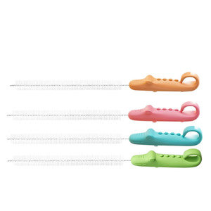 <b>Bottle</b> Brush Set Nylon Bristles Soft Cleaning For Baby <b>Bottles</b> Straw Cup With Handle Multi Color Options - Product Image 2
