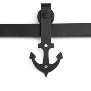 Herrajes para Puertas Corredizas Estilo Rústico Americano WEKIS, Herrajes para Puertas Corredizas con Forma de Ancla, Cierre Suave, Duraderos, de Aleación de Zinc y Acero - Product Image 2