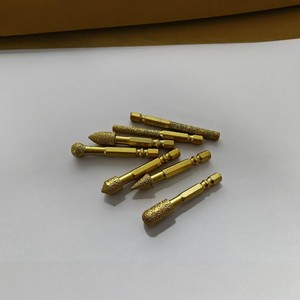 Diamond Grinding Head <b>Set</b> 7 <b>Pc</b> Cylindrical For Ceramic Tile Metal Deburring Polishing - Product Image 4