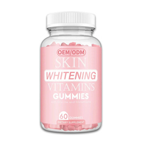 Gummies éclaircissantes pour la peau à marque privée : Collagène et Glutathion – Complément de beauté illuminateur pour la peau