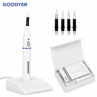 Pemotong Gutta Percha GOODYER Dental, Dapat Diautoklaf, 4 Ujung Pemanas, Lampu Indikator, Basis Pengisian Daya, Putih, Pena Pemanas Endodontik
