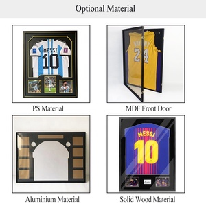 Grande Teca Espositiva con Cornice per Maglie Sportive di <span class=keywords><strong>Baseball</strong></span>, Basket e Football, Chiudibile a Chiave, con Ganci - Product Image 5