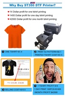 Imprimante DTF 30 cm pour vêtements, machine d'impression deux-en-un pour autocollants de T-shirts