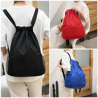 Sac à cordon en nylon imperméable en polyester pour sublimation, sac de natation, sac à dos personnalisé avec logo, sac de sport à cordon pour la gym