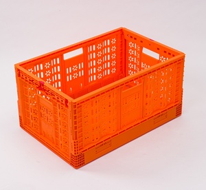 Vegetable &amp; Fruit <strong>Packing</strong> Stackable Foldable Recyclable Plastic <strong>Crates</strong> 400x600 Collapsible Eco-Friendly Storage Container - Product Image 3