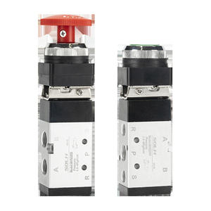 วาล์วควบคุมแบบกลไกด้วยมือ MV522R แบบปุ่มกดกลมขนาดใหญ่ 2 ตำแหน่ง 5 ทาง พร้อมโครงสร้างควบคุมแบบลูกกลิ้ง PP ที่สามารถล็อคได้ - Product Image 4