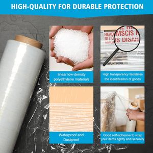 Wholesale Hand Stretch <b>Wrap</b> for Moving Supplies Pallets <b>Plastic</b> <b>Wrap</b> for Packing - Product Image 6
