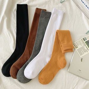 Women's Knee <b>Socks</b> Solid Color Breathable Anti Slip Mid Calf Length Regular Casual <b>Socks</b> For Youth 18 40 Years Old - Product Image 1
