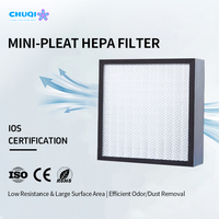 Filtro ULPA U16 sin pliegues separadores para caja de entrada de aire en naves avícolas, filtro HEPA H13 de pliegues profundos, precio mayorista