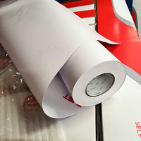 Rouleau de vinyle d'impression PVC blanc brillant mat en gros, vinyle pour enveloppement de voiture, autocollant, vinyle imprimable à solvant écologique, rouleau de vinyle auto-adhésif