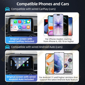 Grandnavi USB Type Boîte multimédia portable pour voiture Boîte intelligente Android sans fil CarPlay AI Box Android <span class=keywords><strong>Auto</strong></span> pour YouTube Netflix - Product Image 3