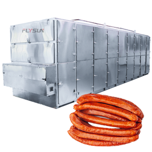 Secador de malla continua para carne curada y salchichas, línea de producción de secado de malla continua para productos cárnicos y delicatessen estofados - Product Image 1