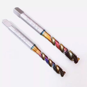 Robinet spécial en spirale en aluminium à haute teneur en cobalt DLC pour robinet à filetage court à tête plate en alliage d'aluminium moulé sous pression à deux cannelures <span class=keywords><strong>4</strong></span> - Product Image 3