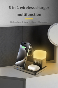 Wholesale Portable 6 In 1 Multifunction Fast <strong>Wireless</strong> <strong>Charging</strong> <strong>Stand</strong> 15w Phone 6 In 1 <strong>Wireless</strong> Charger Wth Led Light - Product Image 4