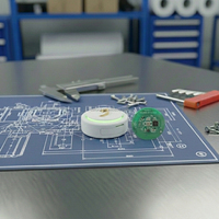 Balise programmable SCiE5 IoT BLE5.0 pour suivi/positionnement en intérieur, petite taille, avec bouton-poussoir, buzzer et indication RGB