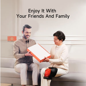 Verkaufsschlager tragbares elektrisches Graphen-Heizgerät Luftkompression Vollknie Beinmassagegerät Verkaufsbedeckung kabelloses Logo Stromstoff - Product Image 4