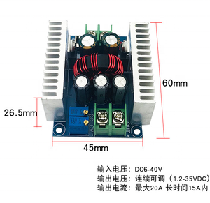 Mô-đun Cung Cấp Điện Buck Có Thể Điều Chỉnh Dòng Điện Liên Tục 300W 20A Mô-đun Điều Khiển LED Công Suất Cao - Product Image 4