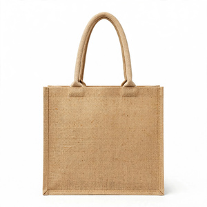 Sacs fourre-tout en jute en gros, sacs de courses écologiques réutilisables avec impression de logo, sacs cadeaux en toile de jute naturelle, fabricant - Product Image 3