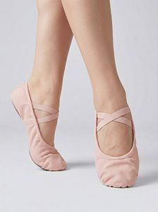 Zapatos de Ballet de mujer de algodón 100% personalizados OEM, zapatos de baile planos suaves desechables con diseño plegable de lona elástica de color - Product Image 3