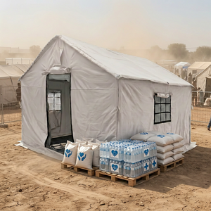 Carpa militar impermeable de gran superficie con estructura metálica para respuesta a crisis y socorro, venta al por mayor. - Product Image 1