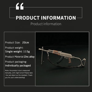 Sản Phẩm Mới Bán Buôn Có Thể Tháo Rời 1:4 Có Thể Gập Lại AK47 Kim Loại Đồ Chơi Súng Mô Hình Kẽm Hợp Kim Bắn Tỉa Súng Trường Tùy Chỉnh - Product Image 2