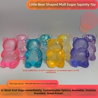 Ours en peluche anti-stress en TPR, jouet souple à rebond lent, compressible, pour la décompression transfrontalière