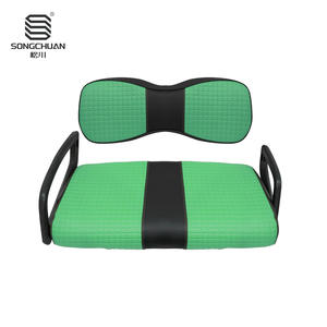 Coussin de siège en cuir pour voiturette de golf Yamaha G29 avec dossier ; Couleur et texture sélectionnables, fabricant direct - Product Image 4