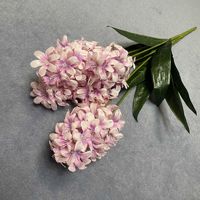 Bouquet de jacinthe artificielle fait à la main sept fourchettes fleur de jacinthe simulée pour la maison Banquet Table Arrangement tissu de noël