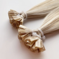 Extensions de cheveux naturels doublement étirés, qualité Remy supérieure, pointe plate # 613-18 Toutes les couleurs peuvent être teintes Fournisseur de premier plan
