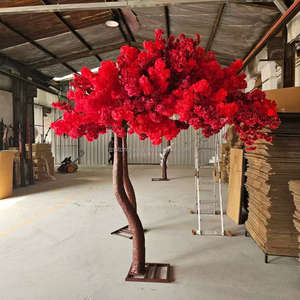 Décoration de mariage Faux arbre floral japonais Sakura 8ft 10 ft <span class=keywords><strong>rouge</strong></span> coloré soie artificielle fleur de <span class=keywords><strong>cerisier</strong></span> arbre à vendre - Product Image 1