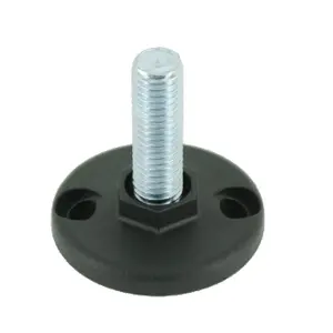 New Home Office Building Heavy Duty 30/40/50Mm Stem Thread Plastic Base Adjustable Foot Leveling Feet