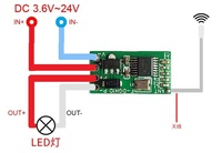 Module récepteur de télécommande sans fil RF longue portée 433 MHz avec transmetteur HCS301 à code roulant, interrupteur 1 canal 12 V CC 3 A