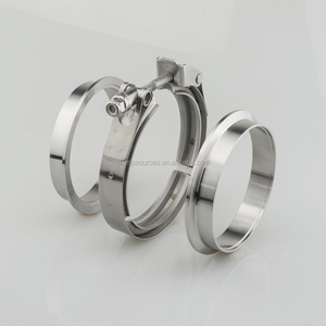 Clampsources Braçadeira de Escape em Aço Inoxidável de 4 Polegadas Tipo V - Alta Qualidade - Product Image 4