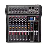 Table de mixage DJ professionnelle Lane CT-60L 4 canaux en métal et plastique avec effets intégrés USB 3 bandes