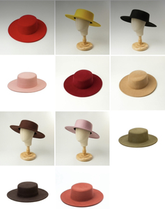 Wholesale Autumn Winter Fashion Children Girl Boy Wool Felt <b>Hat</b> Blank Kids Boater <b>Hat</b> - Product Image 2