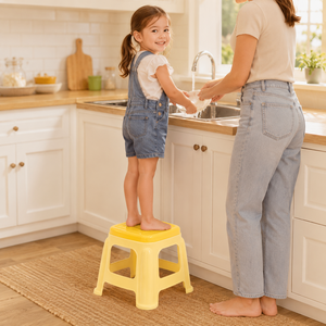 PP Plastic Toddler <b>Step</b> Stool Virgin Material Odorless Kids Footrest Bench Multi-Purpose School Home Use Stackable Eco-Friendly - Product Image 1