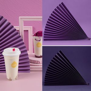 Éventail en papier chinois 2 pièces, accessoires <span class=keywords><strong>photo</strong></span>, éventail pliant en carton rigide, <span class=keywords><strong>fond</strong></span> de photographie, accessoires <span class=keywords><strong>photo</strong></span> en papier plié - Product Image 3