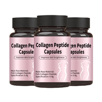 Capsules de collagène de marque privée, collagène marin, peptides de collagène, complément nutritionnel pour les femmes de bureau