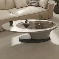 Table basse spirale de style italien moderne et luxueuse, best-seller, avec un design créatif, idéale pour les salons et les chambres