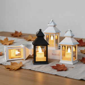 Lanterne à LED sans flamme, lanterne à effet de flamme vacillante pour mariage, maison, Noël, Ramadan, décoration, vente en gros d'usine - Product Image 3