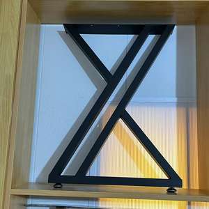 Pieds de <span class=keywords><strong>table</strong></span> de bureau ronds réglables en acier inoxydable doré avec pieds de nivellement - Product Image 3