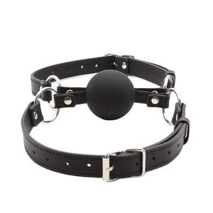 Double érotique Silicone Mouth Gag Fetish Play Props Neck Bands BDSM Couples Flirting Toys - Product Image 4