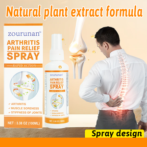 Spray para el Confort Articular Zourunan 100ml, Botella con Bomba Blanca y Naranja, Cuidado Externo para Áreas Musculares, Suministro al por Mayor - Product Image 1