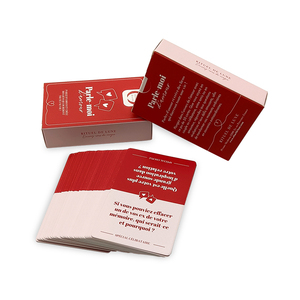 Tùy chỉnh in thẻ trò chơi màu đỏ dành cho người lớn Amour mối quan hệ nói chuyện Thẻ Câu hỏi trò chơi - Product Image 4