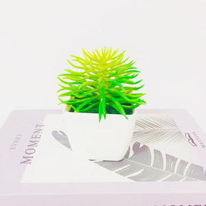 Plante succulente artificielle Qi Xing 12 cm en PVC souple, décoration d'intérieur - Product Image 1