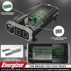 Energizer 2000 W wechselrichter 12 V 220 V off-grid-stromwechselrichter mit modifizierter sinuswelle CE-geprüft